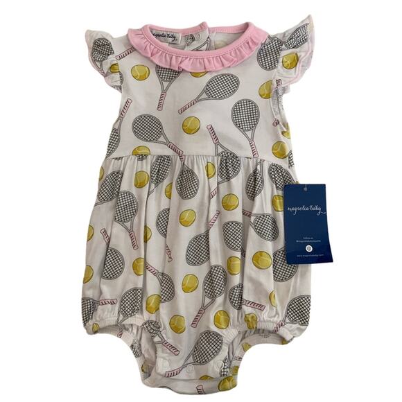 Magnolia Baby Tennis Anyone? Pink Bubble size‎ 3mo